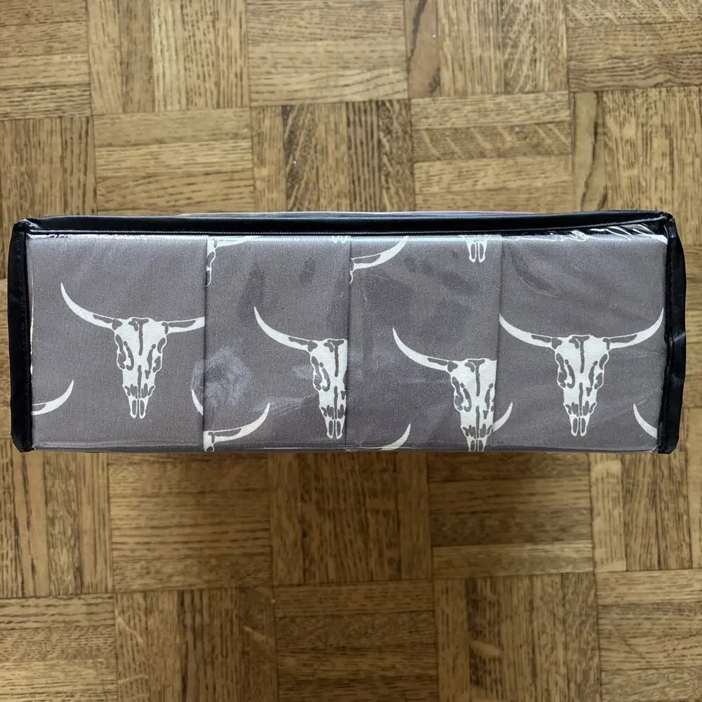 Wrangler Cal King Steer Head Brown Western Cowboy Ranch Longhorn Skull Sheet Set